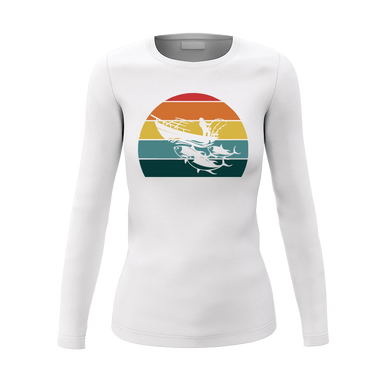 Fishing Boat Women Long Sleeve Shirt